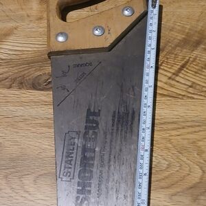 Stanley Short-Cut Saw with Wooden Grip